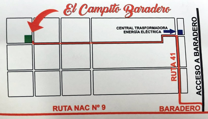 Mapa de El Campito Baradero